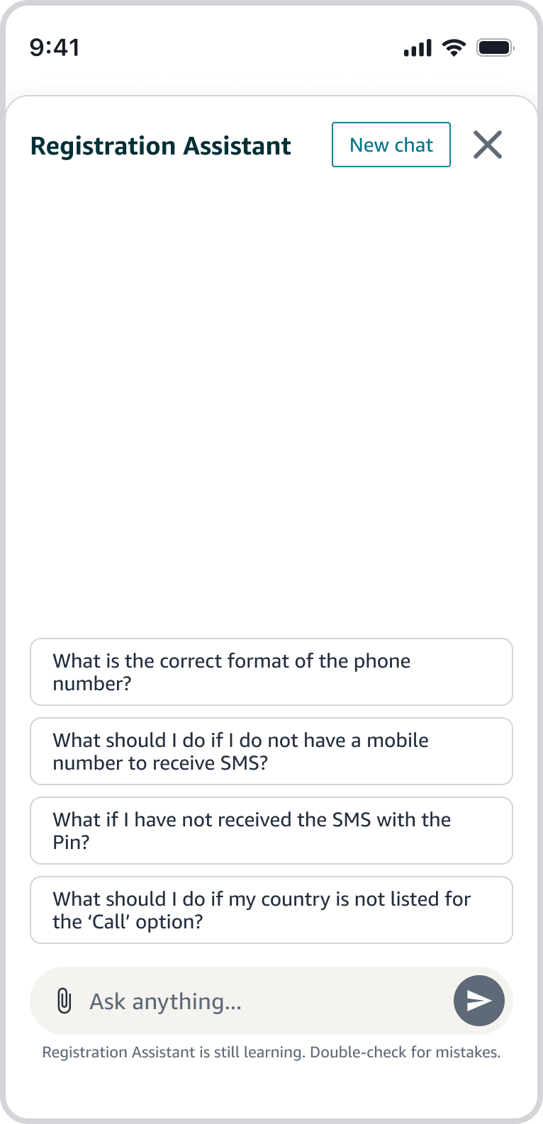 AI Assistant Amelia - Mobile View 2