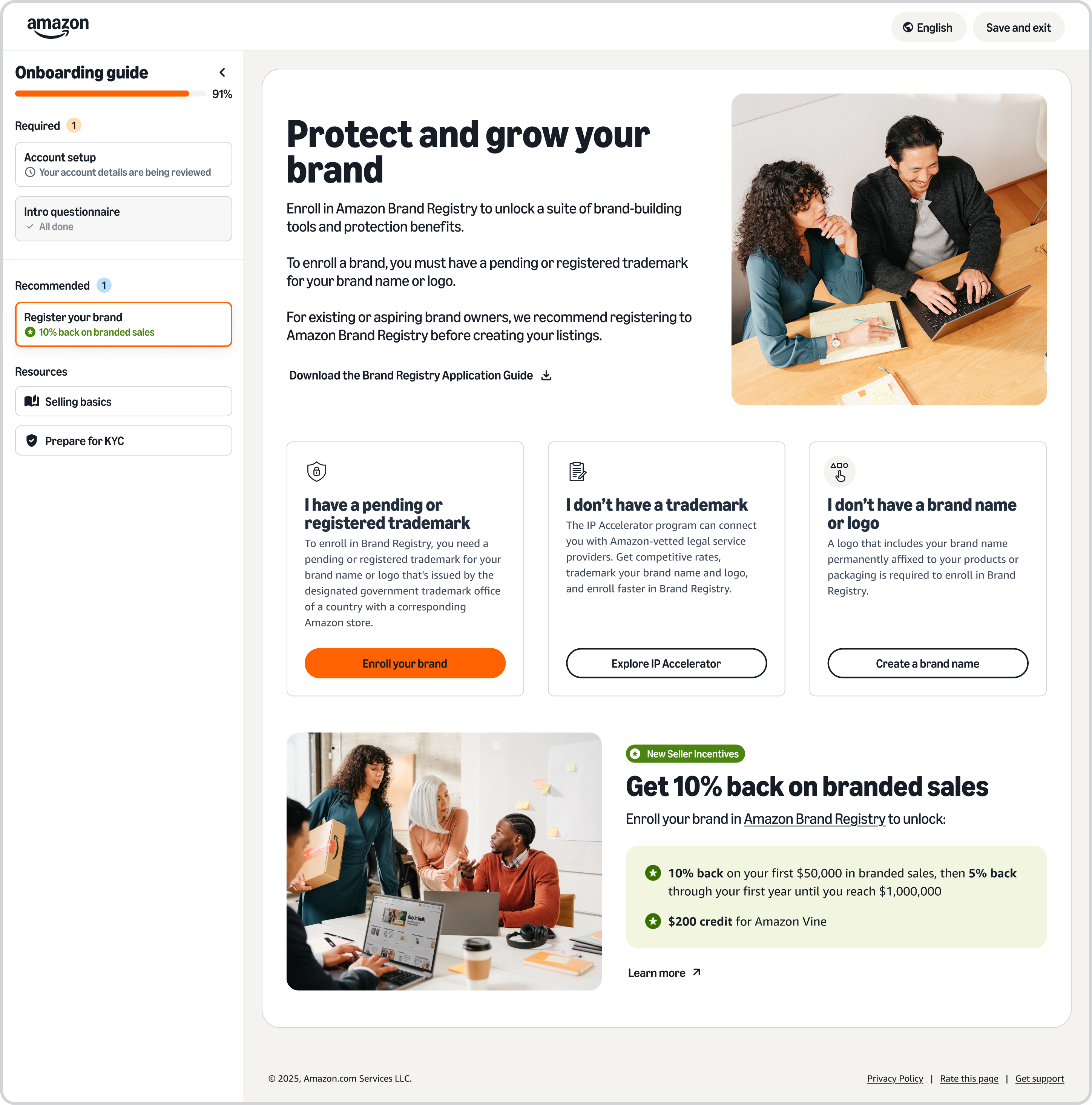 Parallel Workflows - Register your brand