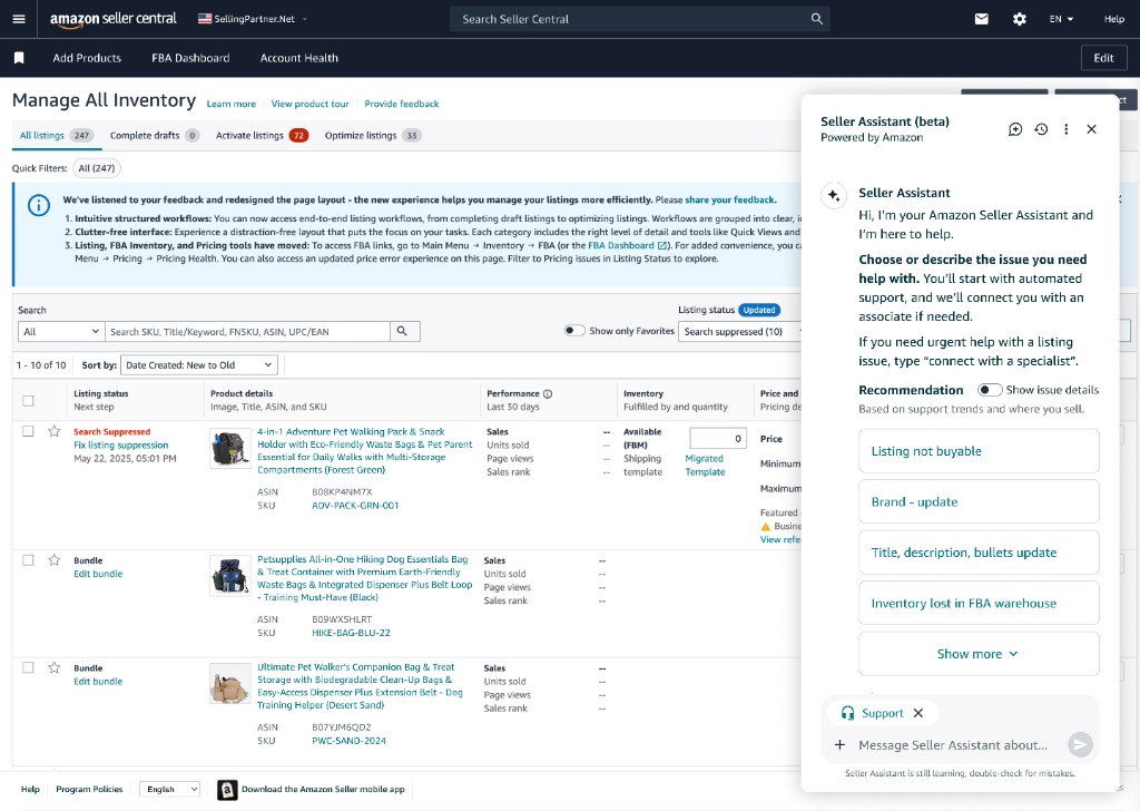 Assistant Open with Recommendations